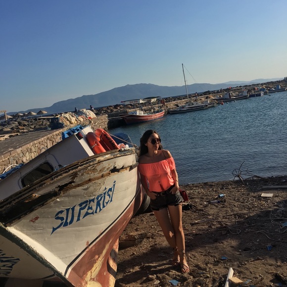 Topshop off the shoulder top size:4 🧡 brand new! - Picture 9 of 12